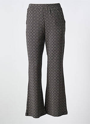 Pantalon flare stretch taille normale noir AGATHE & LOUISE femme