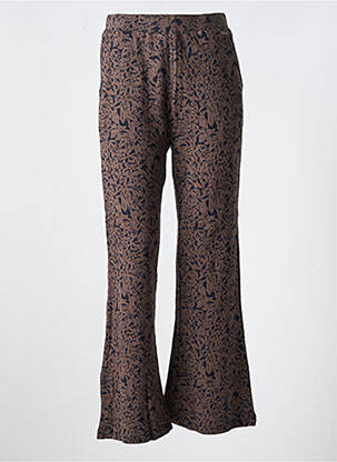 Pantalon flare stretch taille normale marron AGATHE & LOUISE femme