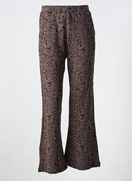 Pantalon flare stretch taille normale marron AGATHE & LOUISE femme