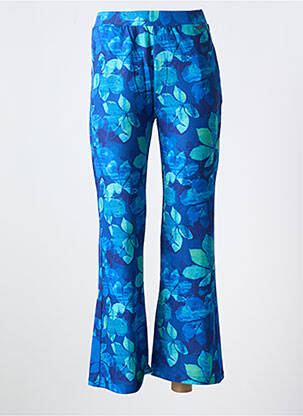 Pantalon flare stretch taille haute bleu AGATHE & LOUISE femme