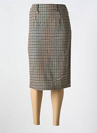 Jupe mi-longue taille à pinces noir AGATHE & LOUISE femme