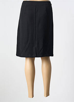 Jupe mi-longue fermeture zip latéral noir AGATHE & LOUISE femme
