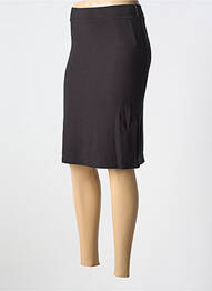 Jupe mi-longue coupe droite noir AGATHE & LOUISE femme