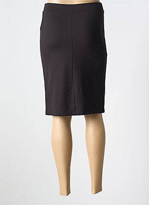 Jupe mi-longue coupe droite noir AGATHE & LOUISE femme