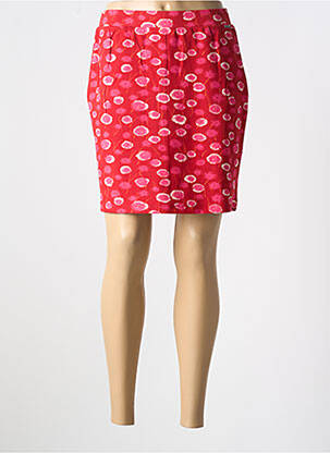Jupe courte coupe droite rouge AGATHE & LOUISE femme