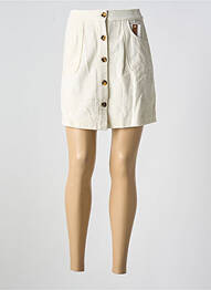 Jupe courte poches beige AGATHE & LOUISE femme