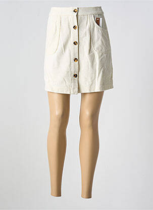 Jupe courte poches beige AGATHE & LOUISE femme
