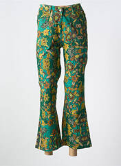 Jean coupe flare vert AGATHE & LOUISE pour femme seconde vue
