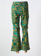 Jean coupe flare vert AGATHE & LOUISE pour femme seconde vue