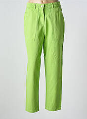 Jeans coupe droite vert AGATHE & LOUISE pour femme seconde vue