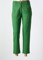 Pantalon chino vert AGATHE & LOUISE pour femme seconde vue