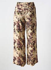 Pantalon droit beige AGATHE & LOUISE pour femme seconde vue