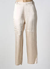 Pantalon droit beige AGATHE & LOUISE pour femme seconde vue