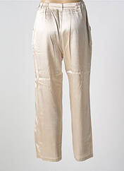 Pantalon droit beige AGATHE & LOUISE pour femme seconde vue