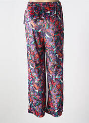 Pantalon droit violet AGATHE & LOUISE pour femme seconde vue