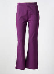Pantalon flare violet AGATHE & LOUISE pour femme seconde vue