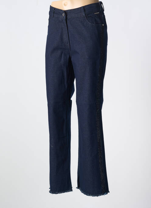 Jeans coupe droite stretch taille normale bleu AGATHE & LOUISE femme