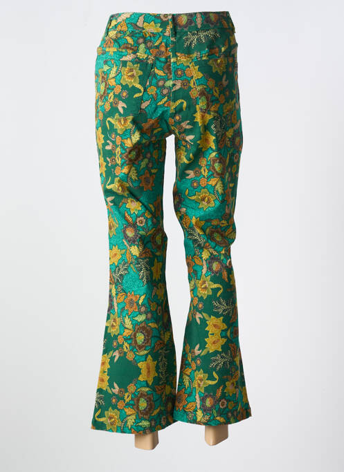 Jean coupe flare vert AGATHE & LOUISE pour femme