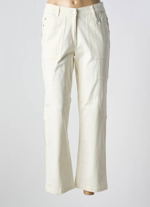 Jeans coupe droite beige AGATHE & LOUISE pour femme