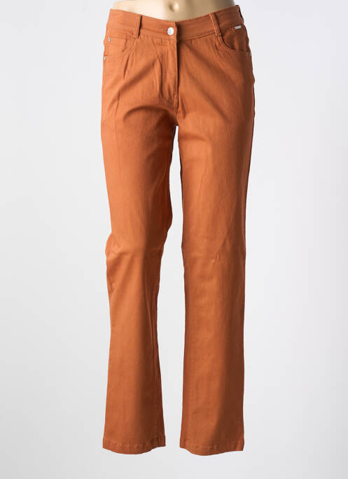 Jeans coupe slim orange AGATHE & LOUISE pour femme