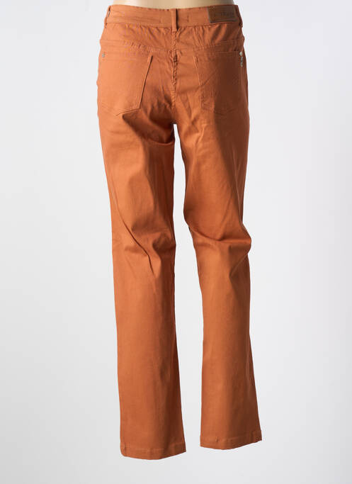 Jeans coupe slim orange AGATHE & LOUISE pour femme