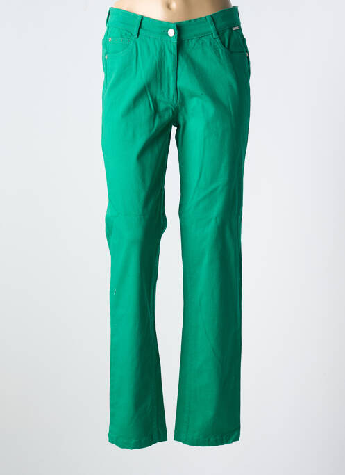 Jeans coupe slim vert AGATHE & LOUISE pour femme