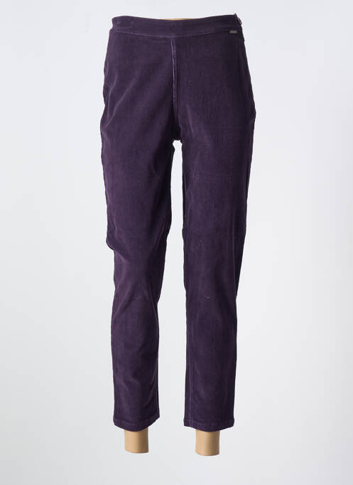 Pantalon chino violet AGATHE & LOUISE pour femme