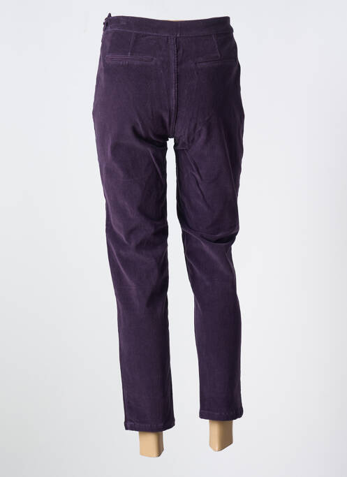Pantalon chino violet AGATHE & LOUISE pour femme