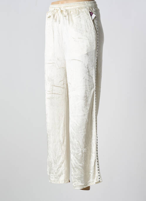 Pantalon droit beige AGATHE & LOUISE pour femme