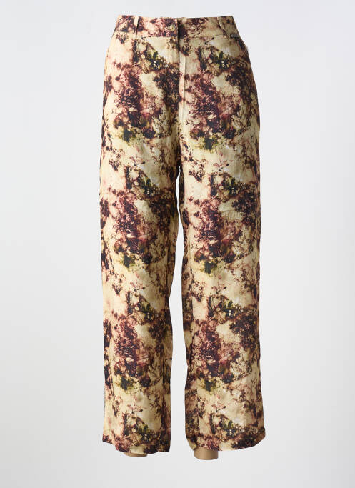 Pantalon droit beige AGATHE & LOUISE pour femme