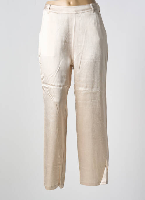 Pantalon droit beige AGATHE & LOUISE pour femme
