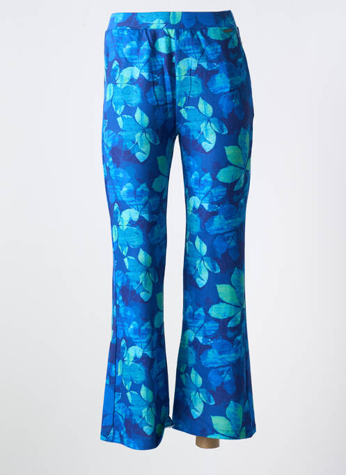 Pantalon flare bleu AGATHE & LOUISE pour femme