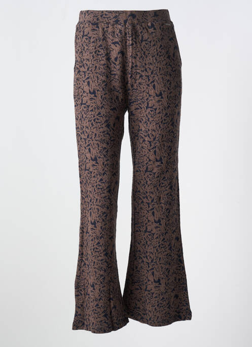 Pantalon flare marron AGATHE & LOUISE pour femme