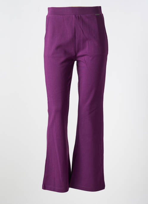 Pantalon flare violet AGATHE & LOUISE pour femme