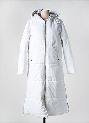Doudoune poches a capuche blanc AGATHE & LOUISE femme