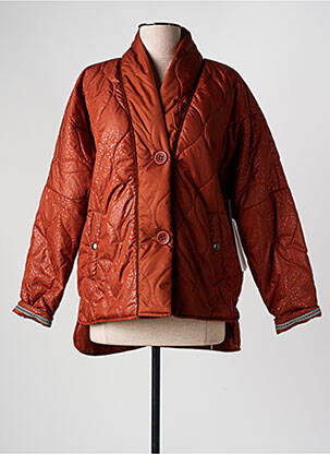 Doudoune poches sans capuche orange AGATHE & LOUISE femme
