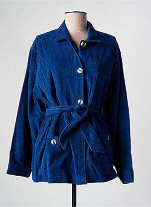Veste casual poches bleu AGATHE & LOUISE femme