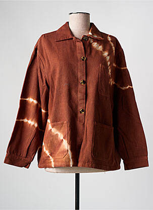 Veste casual coupe droite orange AGATHE & LOUISE femme