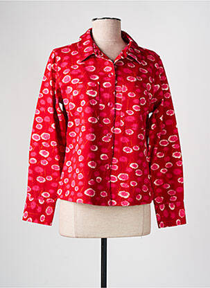 Veste casual coupe droite rouge AGATHE & LOUISE femme