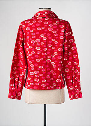Veste casual coupe droite rouge AGATHE & LOUISE femme