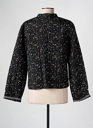 Veste casual col rond noir AGATHE & LOUISE femme