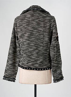 Veste casual col tailleur noir AGATHE & LOUISE femme