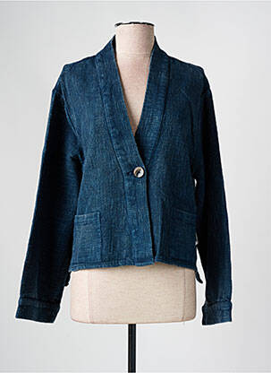 Veste casual poches bleu AGATHE & LOUISE femme
