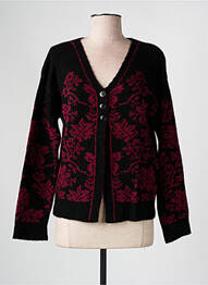 Gilet manches longues stretch noir L'ATELIER D'ANNA femme