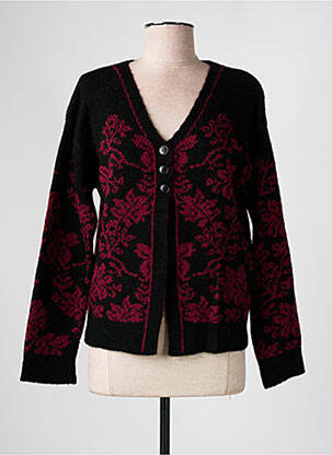 Gilet manches longues stretch noir L'ATELIER D'ANNA femme
