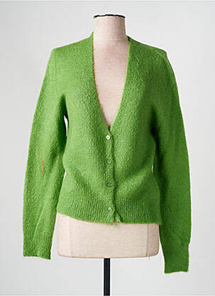 Gilet manches longues stretch vert L'ATELIER D'ANNA femme
