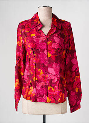 Chemisier imprimé fleurs manches longues rose AGATHE & LOUISE femme