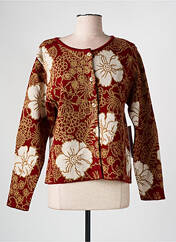 Gilet manches longues orange AGATHE & LOUISE pour femme seconde vue