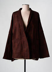 Veste chic marron AGATHE & LOUISE pour femme seconde vue