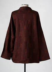 Veste chic marron AGATHE & LOUISE pour femme seconde vue